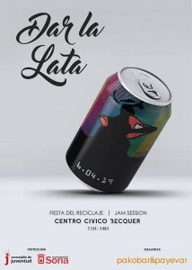 Cartel Dar la Lata Reciclaje soria