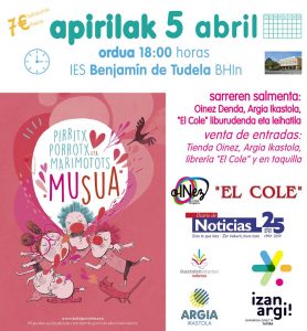 Cartel Teatro en Euskera en Tudela